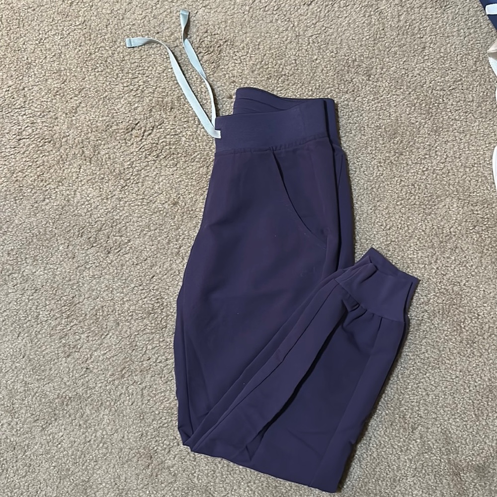 Purple Shadow FIGS joggers